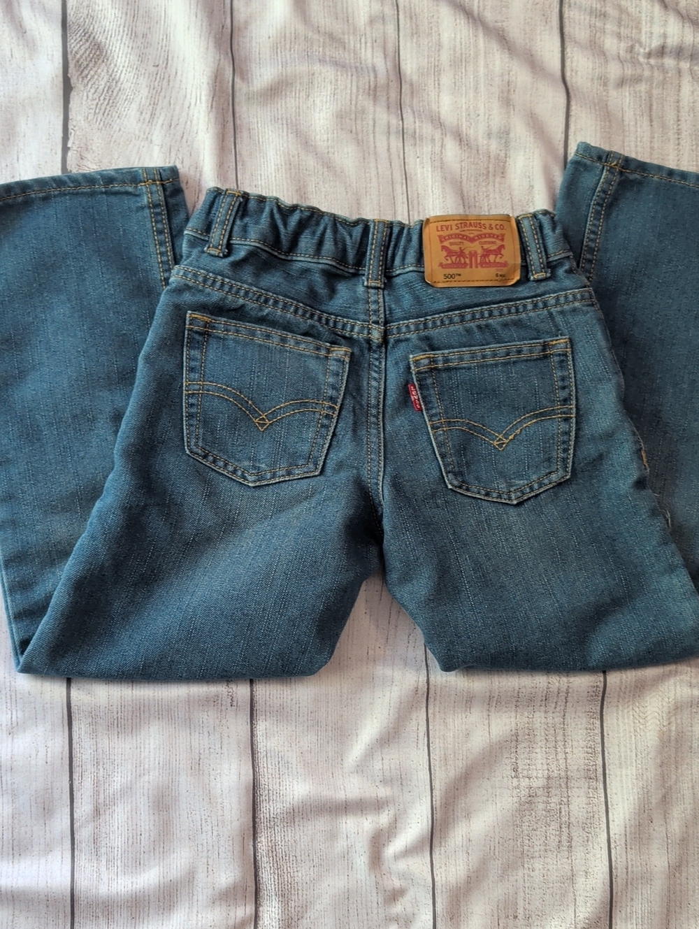 Levi's Kids Dark Blue Denim Jeans with Elastic Waist